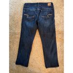 American Eagle Artist Crop Dark Wash Denim Stretch Women's Size 6 Photo 1