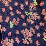 Max Studio  Baby Doll Boho Blouse Blue/pink floral Size‎ Medium Photo 3