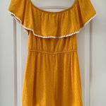 Charlotte Russe Mustard Yellow Polka Dot Romper Medium Photo 0