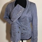 R 868 European Moto utility jacket blazer gray L/XL grunge boho punk like new Photo 0