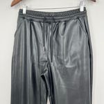 Badgley Mischka Studio Faux Leather Joggers With Side Pockets Size Small Photo 5