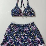 Draper James Navy Blue Floral Bikini Top and Swim-Skirt Bathing Suit Bottoms Coords Matching Set 🌸 Photo 0