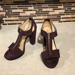 Michael Kors Michael Women's Berkley T-Strap Platform Sandals Size 8M Color Plum Photo 1