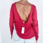 Splendid NWT Scoop Neck Open Back Pink Top Photo 4
