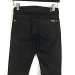 7 For All Mankind  7FAM Wax Coated Moto Jeans Button Up Ankle Size 25 Photo 11