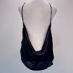 Black Textured Floral Studded Backless Tank Top Pins and Needles Club Whimsigoth Size M Photo 3