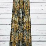 Forever 21 Strapless Boho Maxi Dress Size Small Orange Blue Gray White Photo 0