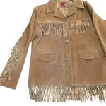 Marlboro Vintage 90s Western Boho Leather Fringe Jacket size 2XL Photo 1