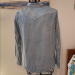 Lee 🌟🌟🌟BOGOHO 🌟🌟🌟 Pearl Snap Shimmer Denim Shirt-small Photo 8