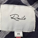 Rails  x Free People Shirt Button Up Top Navy  Plaid Western Boho Photo 3