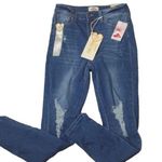 SKINNY fries high rise distressed jeans size 9 Blue Photo 0