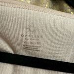 Aerie OFFLINE Ivory Pink Sidewalk Seamless Ribbed Cropped Long Sleeve Top XL Photo 2