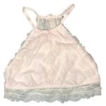Aerie  Hi-Neck Bralette Pink Size: M Photo 0