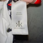 Krimson Klover Black Floral Print Criss Cross Strap Athletic Dress Swim Cover Up Size XS Photo 4