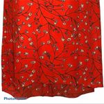 Tabitha Webb  Red Daisy Ruffle Midi Sundress Halter High Low Size 2 Photo 4