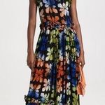 NWT Busayo Aje Ruffle Trim Floral Maxi Dress XS Photo 0