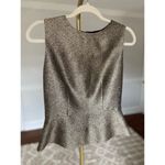 Fossil  Metallic Gold Peplum Blouse Tank Top Party Wedding Festival Concert Glam Photo 0