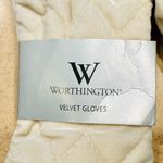 Worthington New velvet gloves one size stretch quilted Photo 1
