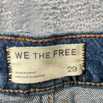 We The Free Free People  Risk Taker High-Rise Straight Jeans Raw Hem Women's 29 Photo 4