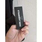 KARL LAGERFELD PARIS Women's Black Belted Scuba Crepe A Photo 6