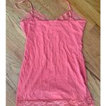 Bozzolo Y2K Vtg Coquette Lace Long Layering Club Tank Cami Top Pink Large Top Photo 1