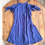 Soprano Ocean Blue Cold-Shoulder Slip Dress Size XS Photo 1