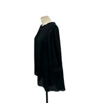 City Chic Kiss Me Quick Shirt Blouse in Black Plus Size 20 Photo 5