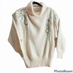 Spirit Vintage 80’s bling sweater cream wool blend Size Small Photo 0