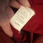 Vince . Crimson Long Sleeve Red Stretch Bouclé Knee Length Dress M Photo 5