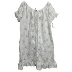 Vintage Ballet Peignoir Set Size M White Floral Cotton Blend Robe Gown Short New Size M Photo 1