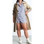 Everlane The PJ Top Blue/White Stripe Size XS NWT Photo 8