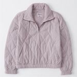 Abercrombie & Fitch Purple Lavender Quilter Pullover Quarter Zip Sweater Photo 0