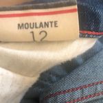 Tommy Hilfiger Cropped Moulante Jean 12 Stretch Raw Hem Embellished Preppy Photo 8