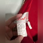 Let’s Burgundy Red and Gold Lace Formal Dress S Photo 4