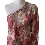 Sabina Musayev Juliette Sequined Velvet Dress in Multi Pink Size Medium Photo 2