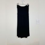 Love j Black High-Low Strapless Dress Size Medium Draped Bodice Casual Chic Look Photo 4