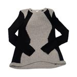 Helmut Lang  Woman's S Knit Obstructed Boarders Sweater Black Gray Photo 0