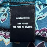 Torrid ‎ Teal Floral Georgette Wrap Tunic Blouse Dress Size 3 3X 22/24 Plus Size Photo 6