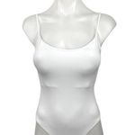 ZARA NWT White Scoop Neck Sleeveless Spaghetti Strap One Piece Bodysuit Size S Photo 0