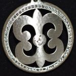 Brighton Vintage Retired Knowledge Is Power Reversible Crystal Pendant Necklace Photo 1