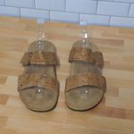 Vionic  Tan Camila Slide Sandals Cork Double Strap - Size 8 Photo 2