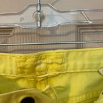 Lucky Brand Riley lemon yellow cut off shorts. Size 12 31. Photo 3