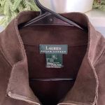 Ralph Lauren Lauren  Brown Polyester Zip Up Vest size XL Photo 2