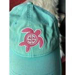 Simply Southern  Turtle Cap - Mint Green with Pink Embroidery Photo 1