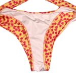 Xhilaration Pink Yellow Floral 2pc Bikini Cheeky Bottom Swimsuit sz MEDIUM Photo 6