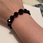 Women’s Spiral Stretchy Bracelet Plastic Bead Beaded Black Photo 1