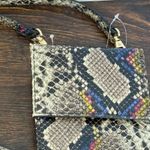 Faux snake skin crossbody NWOT Black Photo 1