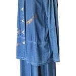 Vintage denim hand painted jumper maxi dress and Jacket size L Size L Photo 4