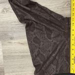 Inc international Concepts Brown Snakeskin Full Length Leggings Size 6 Photo 7