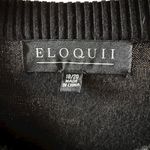 Eloquii  White and Black Geometric Vertical Stripe Pattern Pull-On Sweater 18/20 Photo 2